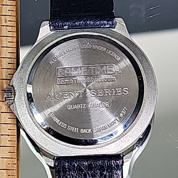 Game Time New York Yankees Agent Series Watch Analog Blue Italian Leather Band - Picture 8 of 12